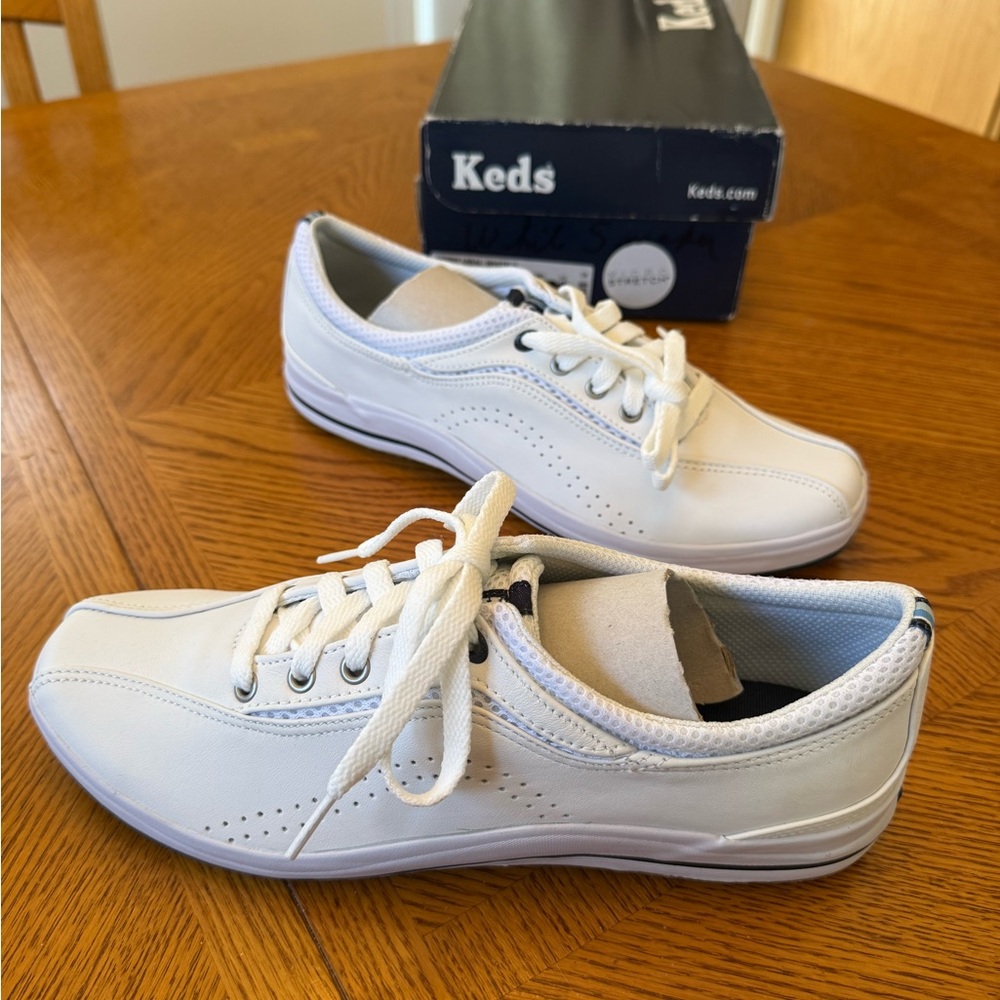 Keds Spirit Ubal White Sneakers Size 9 - Picture 4 of 11
